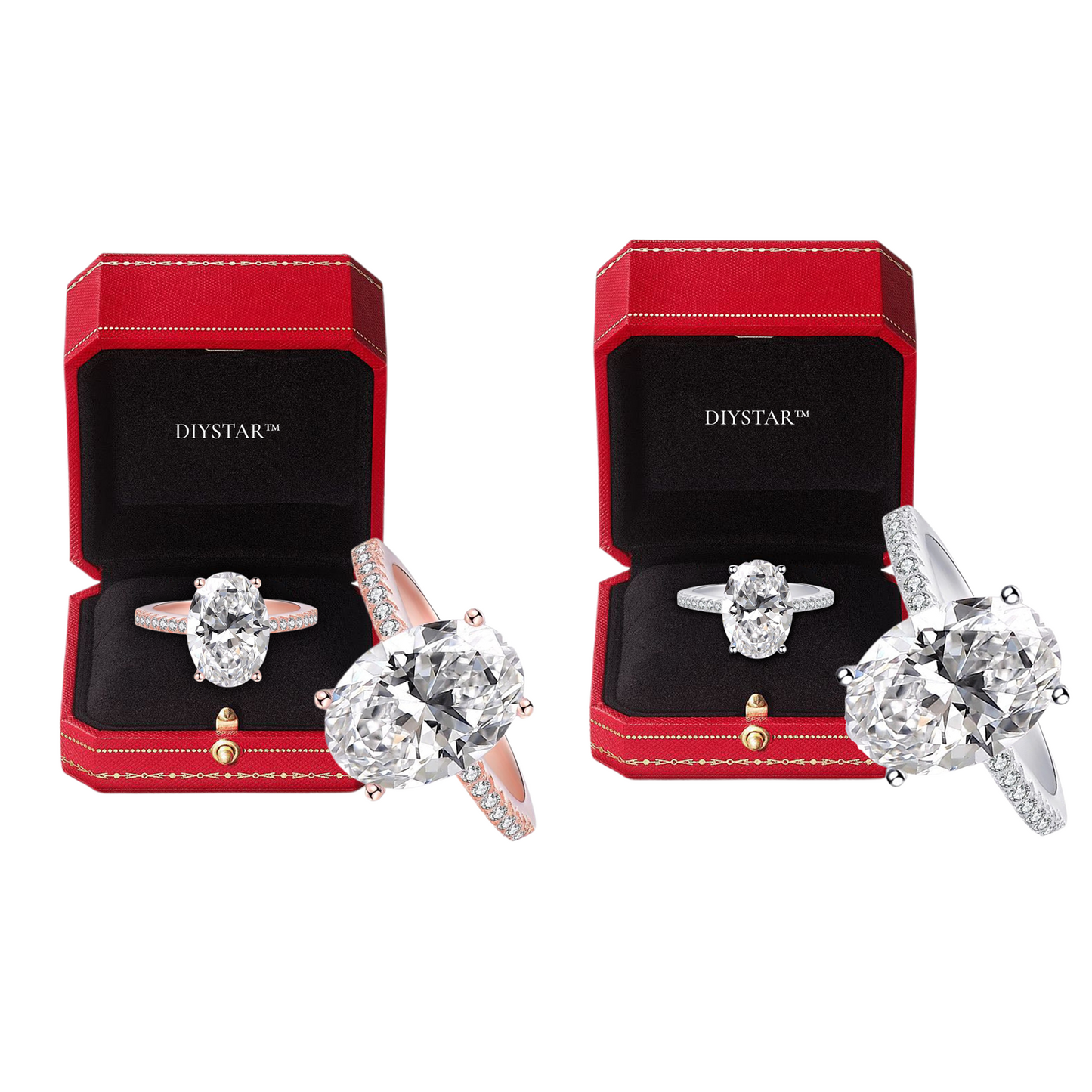 🎄 Christmas sale now🎄【 Official Brand Store 】Lymphatic Magnetic Therapy Germanium Diamond Ring