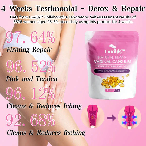 LOVILDSâą Instant Itch Relief & Natural Detox & Firming Repair & Pink and Tender Natural Capsulesđ„„đ„„