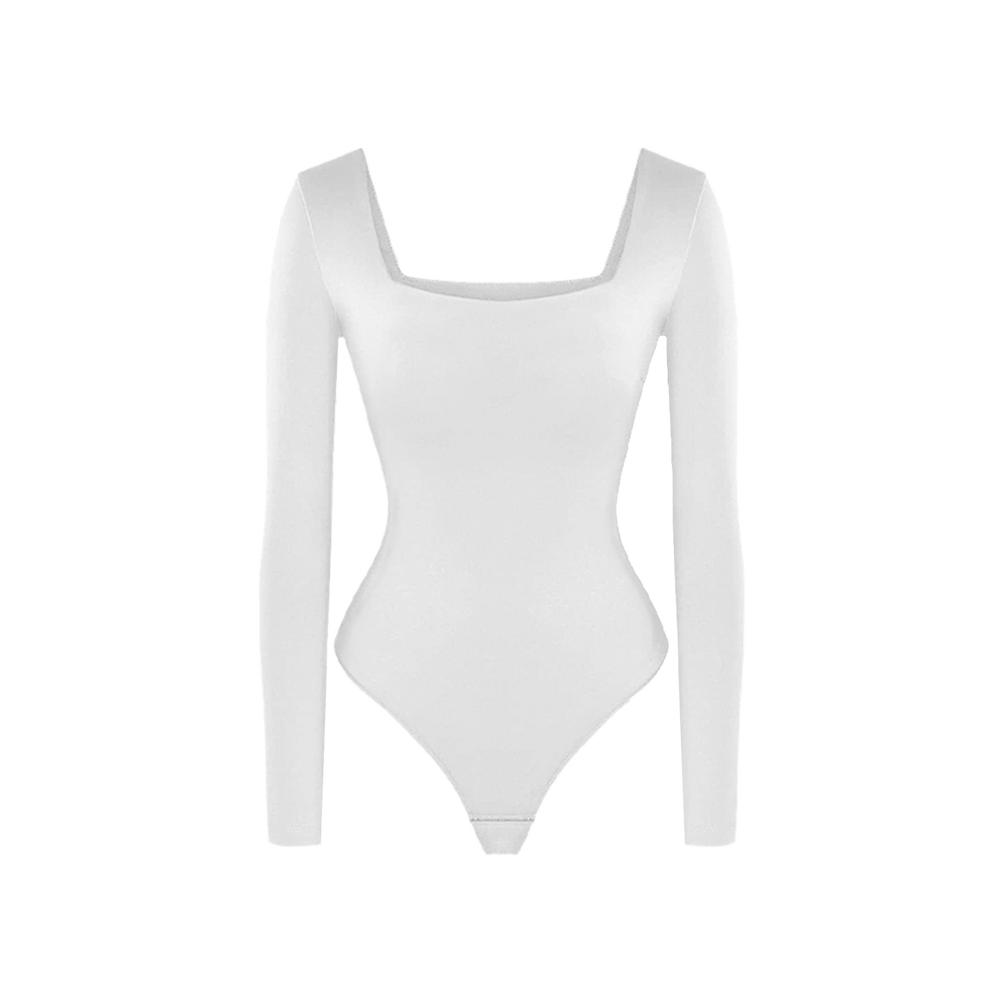 π₯ Black Friday Presale is On! π₯-Shapewear Contour Long Sleeve Square Neck Bodysuit