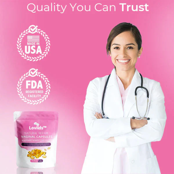 LOVILDSâą Instant Itch Relief & Natural Detox & Firming Repair & Pink and Tender Natural Capsulesđ„„đ„„