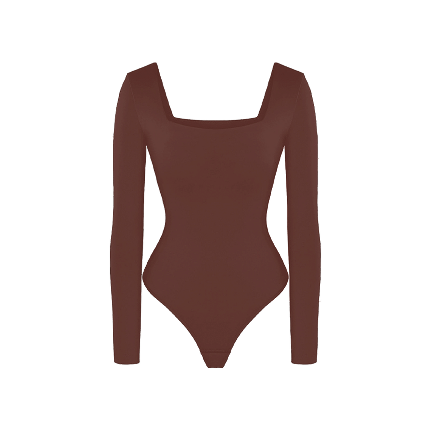 π₯ Black Friday Presale is On! π₯-Shapewear Contour Long Sleeve Square Neck Bodysuit