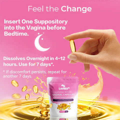 LOVILDSâą Instant Itch Relief & Natural Detox & Firming Repair & Pink and Tender Natural Capsulesđ„„đ„„