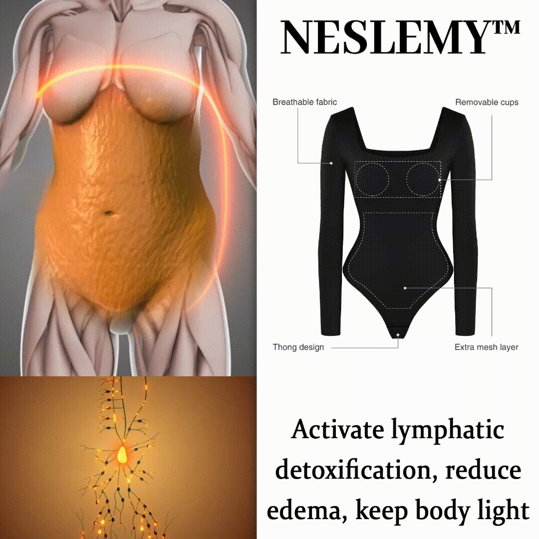 π₯ Black Friday Presale is On! π₯-Shapewear Contour Long Sleeve Square Neck Bodysuit