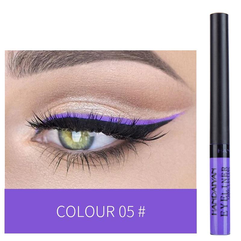 12 Colors Colorful Waterproof Liquid Eyeliner Pencil